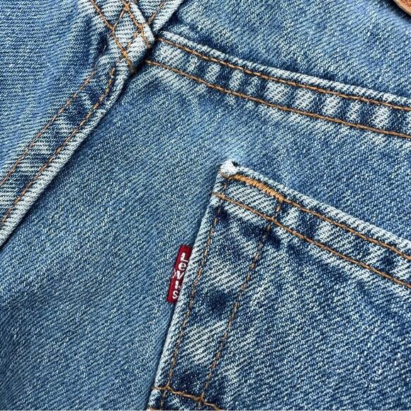 Y2K Levi's 550 Relaxed Fit Stone Wash Blue Jeans 34x34 Red Tab - Picture 4 of 10